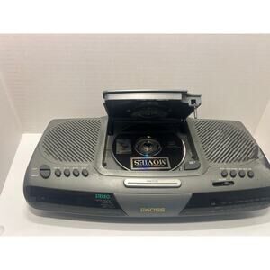 Koss cl1148sl stereo dc player alarm clock Vintage tested